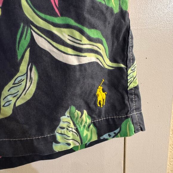 Polo Ralph Lauren Swim Trunks Mens Large Hawaiian Hula Floral Beach Surfer Large - Picture 5 of 8